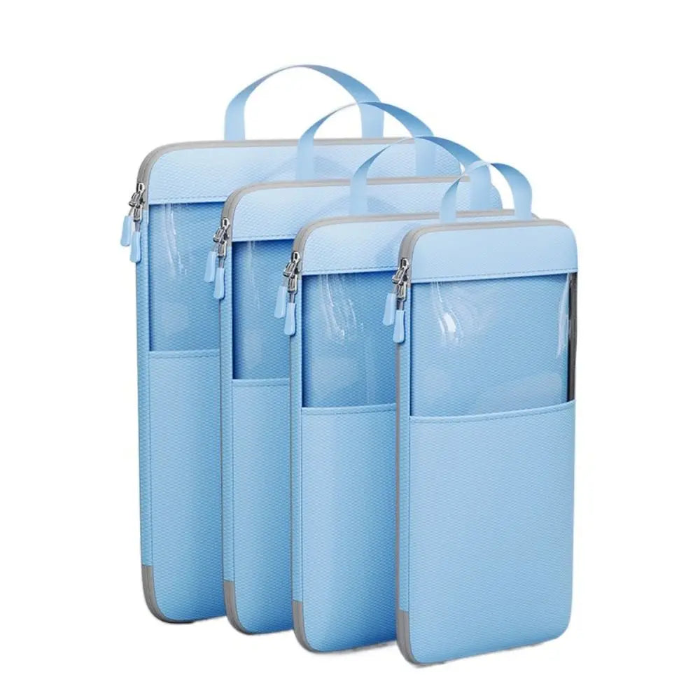 1/4Pcs Expandable Compression Packing Cubes Bag Multi-Sized Waterproof Travel Clothing Storage Bag Lightweight Dustproof