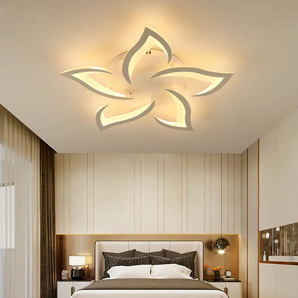 Modern Led Ceiling Light With Creative Petal Design For Decorating Living Rooms Bedrooms Entrances Corridors Balconies Lighting