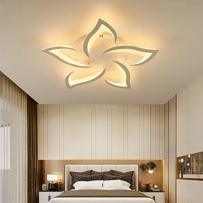 Modern Led Ceiling Light With Creative Petal Design For Decorating Living Rooms Bedrooms Entrances Corridors Balconies Lighting