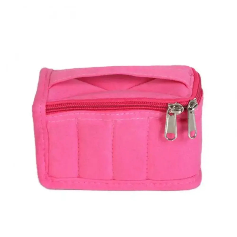 8-Grid Essential Oils Carry Case Moisture-proof Shockproof Cosmetic Organizer Box Handle Convenient Essential Oils Container
