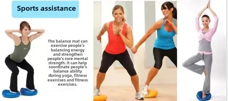 Massage Comfort Pillow Yoga Balance Yoga Mat Pilates Exercise Yoga Mat Inflatable PVC Mat