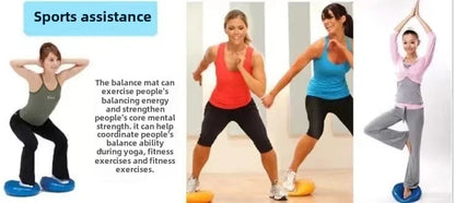 Massage Comfort Pillow Yoga Balance Yoga Mat Pilates Exercise Yoga Mat Inflatable PVC Mat