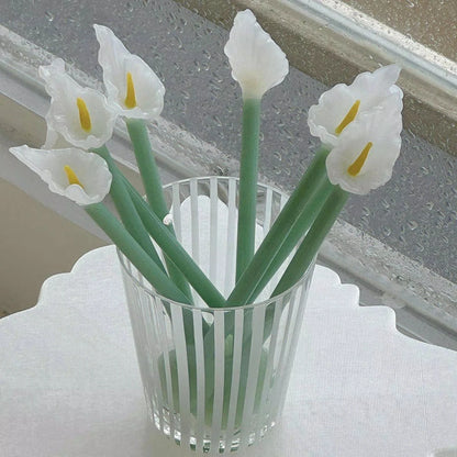 Calla Lily Animals Cartoon Bear Glass Spoon Dessert Spoon Coffee Glass Stir Spoon  Long Handle Spoon Yogurt Spoon