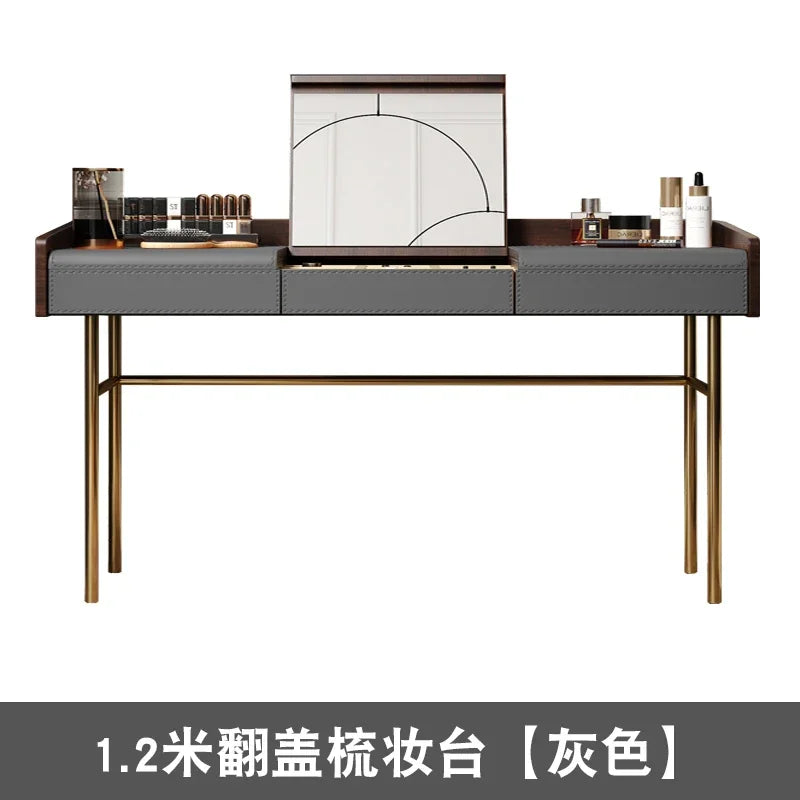 Living Room Vanity Table Nail Makeup Drawers Bedroom Storage Luxury Dressing Table European Mesa De Maquillaje Trendy Furniture