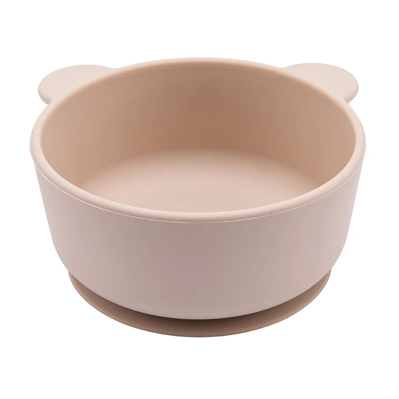 New Silicone Baby Feeding Bowl Tableware for Kids Waterproof Suction Bowl Feeding Bowl BPA Free Silicone Dishes for Baby Bowl