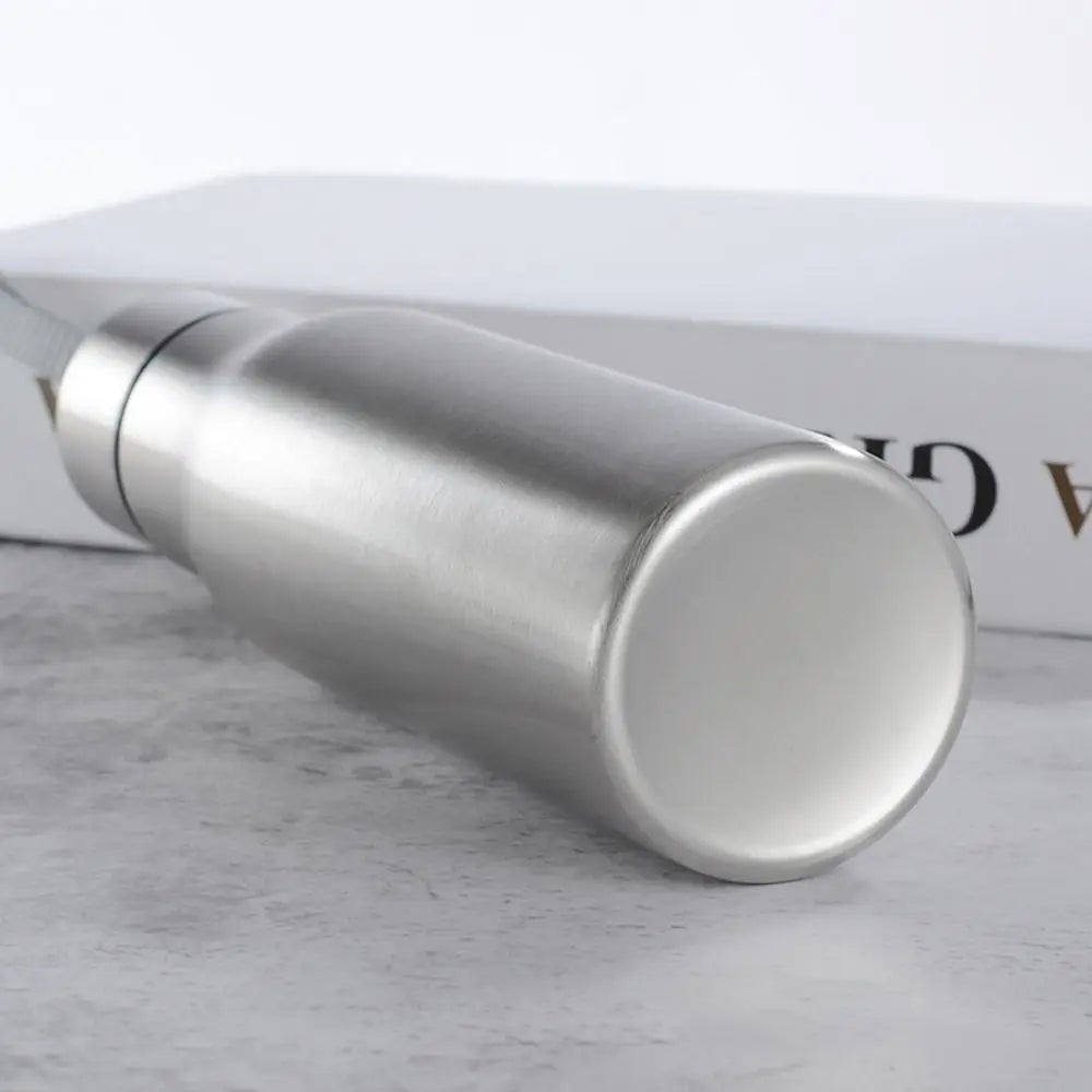 Travel for Cycling Sports with Handle Rope Cold Water Stainless Steel Drinking Cup Water Bottle