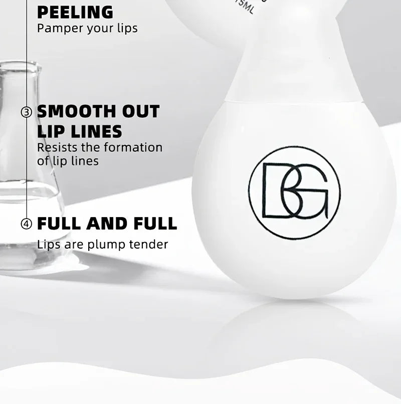 BEAUTY GLAZED Nourishing Lip Balm with Plant Squalane and Amino Acids, Natural Oil-Based, Long-Lasting Moisture Plant Squalane