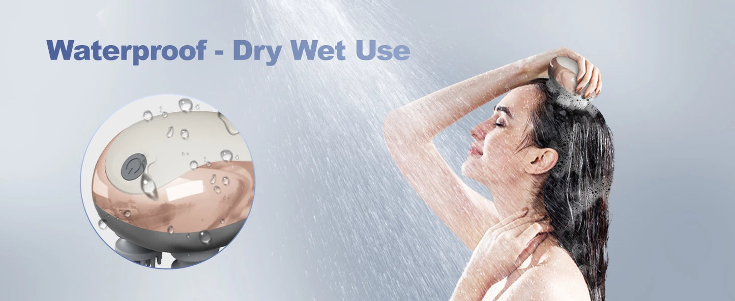 Electric Scalp Massager Handheld Portable  Scalp Massager Head Scratcher for Full Body Massage Deep Clean and Stress Relax.