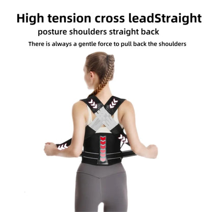 Posture Back Brace Adjustable Back Support Strap to Men and Women Prevent Spinal Distortion and Hunchback Suitable for Gym Body