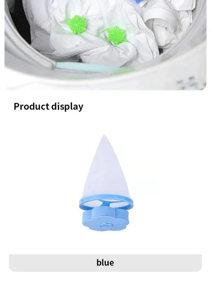 Plum Blossom Washing Machine Filter Remove Dirty Hair Mesh Yarn Laundry Reusable Ball Pet Fur Lint Hair Catcher Clothe Cleaning