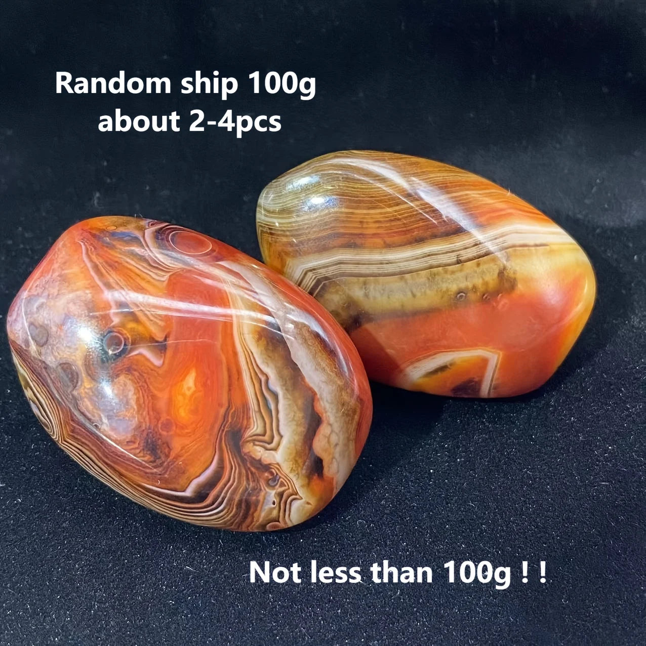 Random Natural Sardonyx Palm, Natural Polished Agate Palm Stone, Healing Crysta