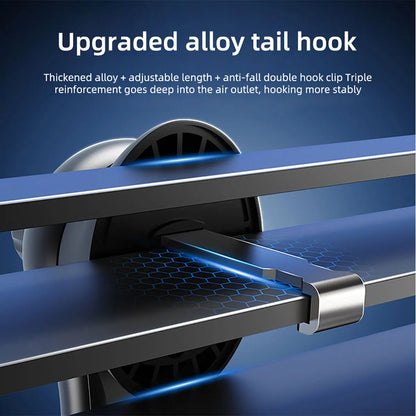 Magnetic Car Phone Holder with Hook Air Outlet Mobile Phone Holder Stand 360° Rotate Magnet Mount Bracket In Car For iPhone Xiao