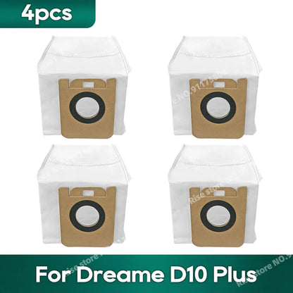 Compatible For Dreame D10 Plus / D9 Plus Robot Vacuums Spare Parts Kit Accessories Dust Bag Sack Replacement