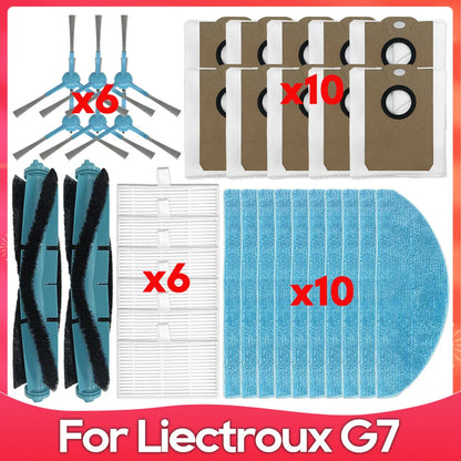 Compatible For ( Liectroux G7 / AENO RC4S / EVOLUTION AIRO ) Roller Side Brush Filter Mop Dust Bag Robot Vacuums Accessory