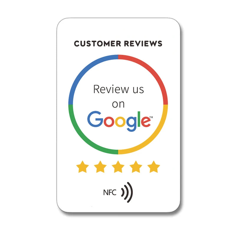 NFC Card for Google Review Business Card NFC215 504Bytes review us on Google