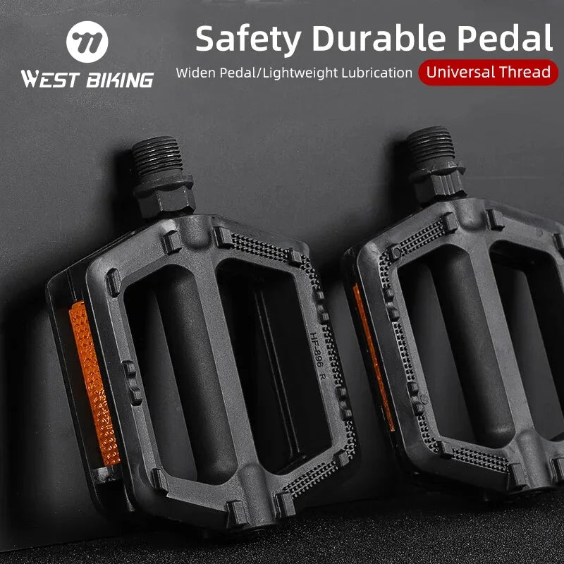 Bicycle Pedals Ultralight MTB Road Pedal Cycling Mountain Bike Accessories Foot Plat Anti-slip 9''16 Standard Universally Pedals