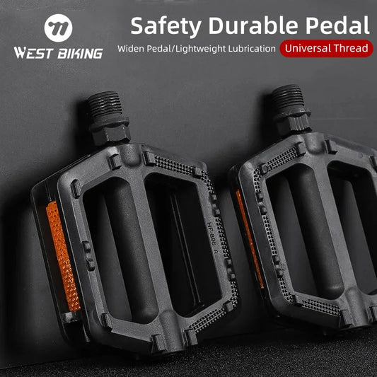Bicycle Pedals Ultralight MTB Road Pedal Cycling Mountain Bike Accessories Foot Plat Anti-slip 9''16 Standard Universally Pedals