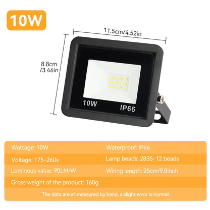 LED Floodlight Outdoor LED Spotlight High Brightness Outdoor LED Lights 10W 20W 30W 50W 100W AC 220V Light For Garden Street Lig