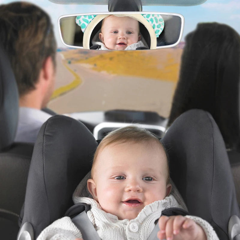 Baby Car Mirror Safety Car Seat Mirror Rear Facing Car Seat Mirror Wide Crystal Clear View Shatterproof Car Kids Monitor