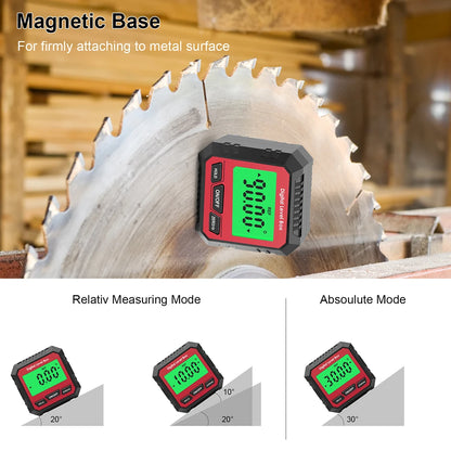 Angle Protractor Universal Magnet Ruler 90° 180° Digital Inclinometer Level Meter Goniometer Angle Bevel Tester Measuring Tools