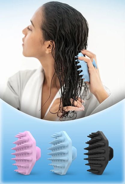 Silicone Shampoo Scalp Hair Massager Head Body Scalp Massage Brush Comb Hair Washing Comb Shower Brush Bath Spa Massage Brush