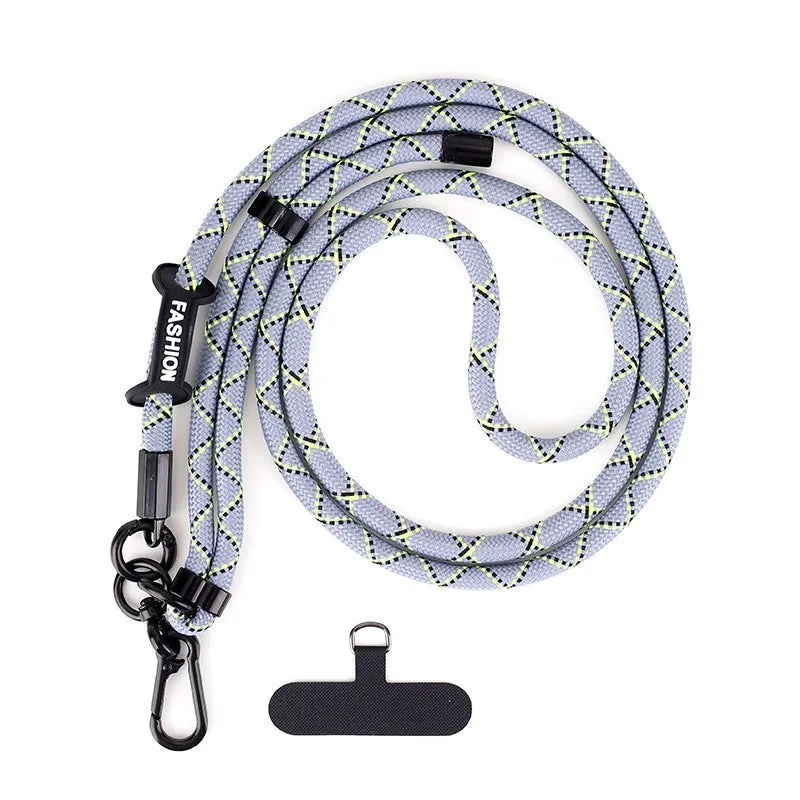 Adjustable Mobile Phone Strap Lanyard Crossbody Phone Lanyards Neck Rope with Patch for iPhone Cell Phone Hanging Cord Strap