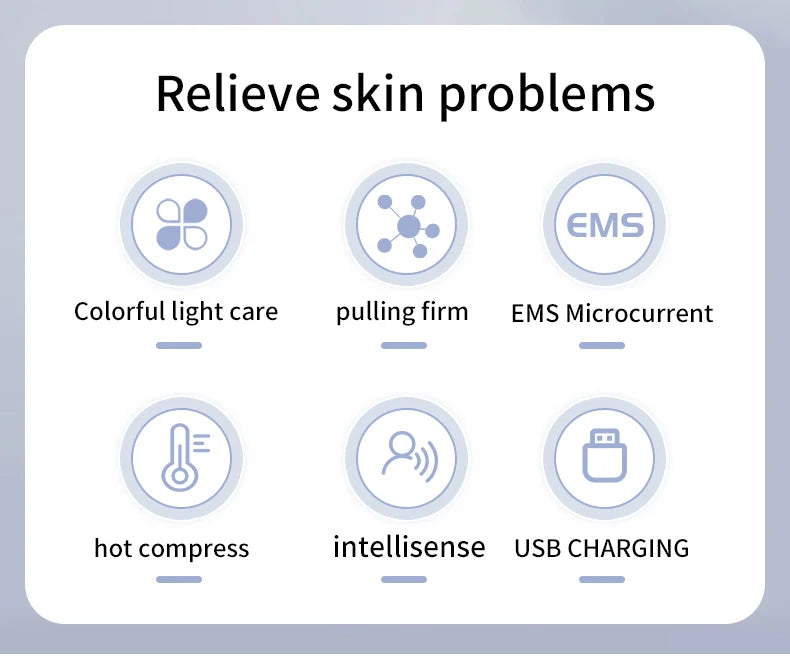 Home Face And Neck Massage Tool, Face Massager, Three Mode, Heating Mode, Skin Care, Facial Device, Portable Beauty Instrument