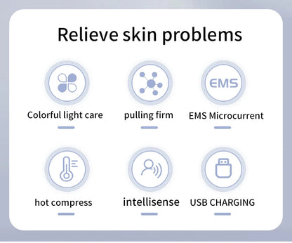 Home Face And Neck Massage Tool, Face Massager, Three Mode, Heating Mode, Skin Care, Facial Device, Portable Beauty Instrument