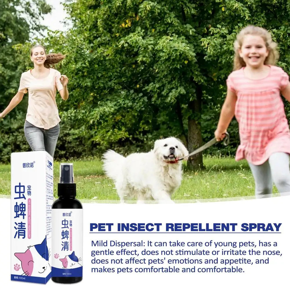 Pet Dog Cat Anti Flea Drops 100ml Insectcide Flea Lice Insect Remover Spray Flea And Tick Concentrate Formula Pet Flea Remover