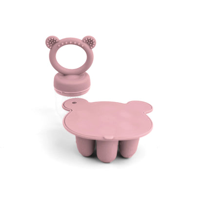 Latest Animal Design Bear Set Fruit Feeder Breast Milk Freezer Tray Food Soup Silicone Freezer Tray Silicone Popsicle Mold