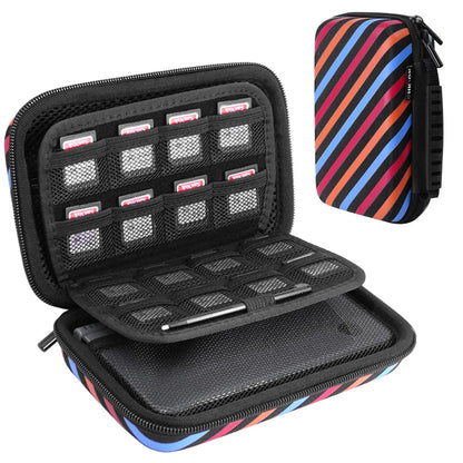 Travel Organizer Bag Pouch,EVA 3DS XL/LL Accessories Storage Bag for Power Bank, SD,USB Cables and Organizer case