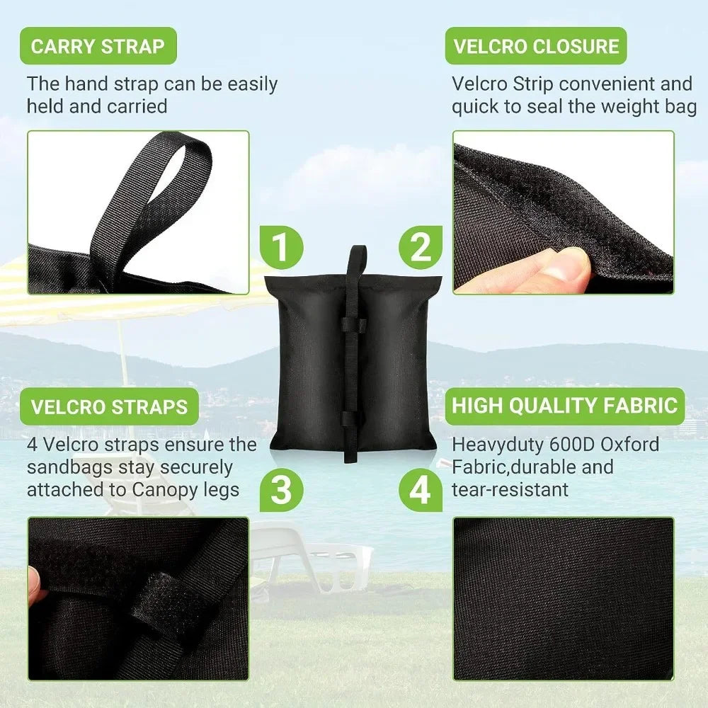 Camping Equipment Garden Gazebo Foot Leg Feet Weights Sand Bag Marquee Waterproof Tent Set Outdoor Accessories Tent Accessories