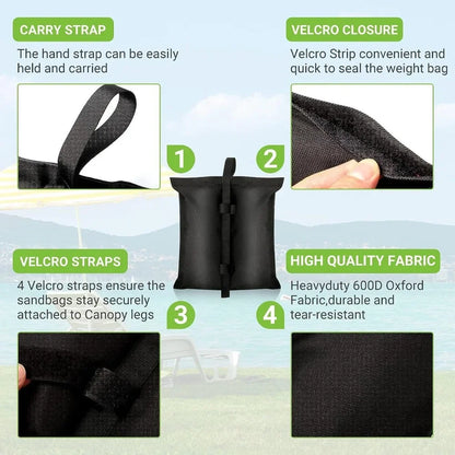 Camping Equipment Garden Gazebo Foot Leg Feet Weights Sand Bag Marquee Waterproof Tent Set Outdoor Accessories Tent Accessories