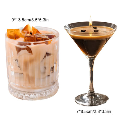Scented Candles Iced American Coffee Aromatherapy Candle Plant Wax Home Handmade Coffee Aromatic Candles
