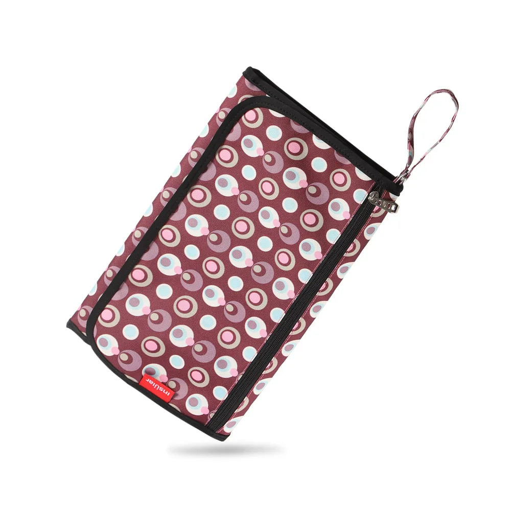 Portable Baby Changing Mat Infant Multifunction Diaper Changing Pad Newborn 2 IN 1 Waterproof Changing Pad Cover Storage Bag