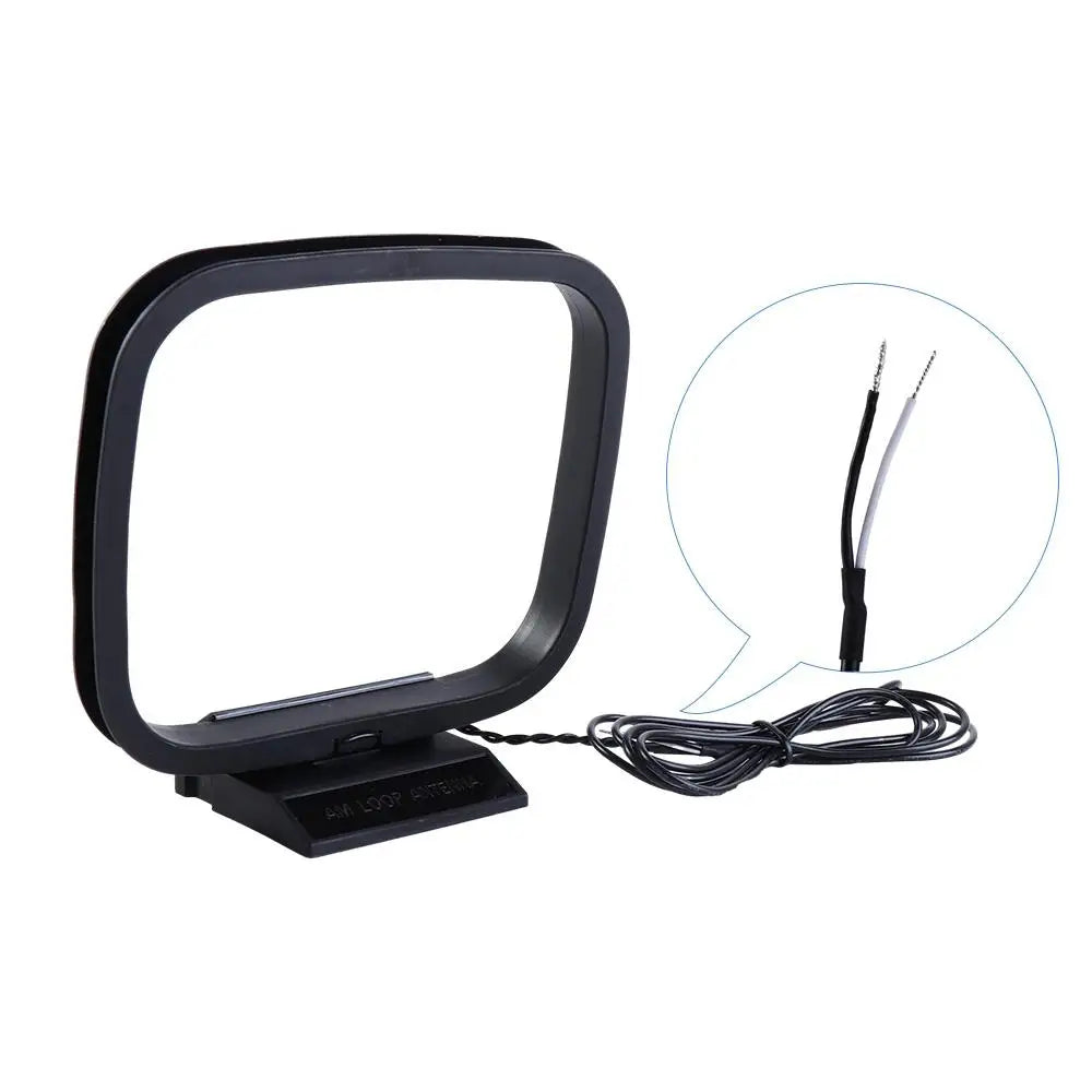 Av Audio Bare Wire Indoor Radio Radio Loop Antenna Home Stereo Receiver Radio Signal Receiving Am Loop Antenna Fm Radio Loop