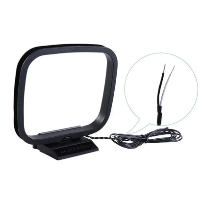 Av Audio Bare Wire Indoor Radio Radio Loop Antenna Home Stereo Receiver Radio Signal Receiving Am Loop Antenna Fm Radio Loop