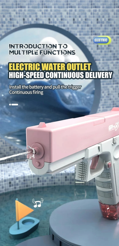 Electric Water Gun Toy Portable Automatic  Electric Burst Water Gun Kids Outdoor Water Toys