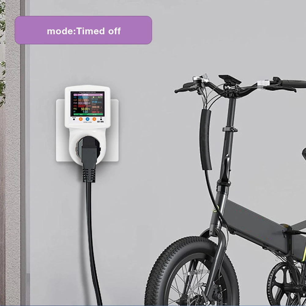 WIFI Smart Wattmeter Digital Power Meter Electricity Consumption Energy Meter Voltage Current Protection EU Plug Timer Switch