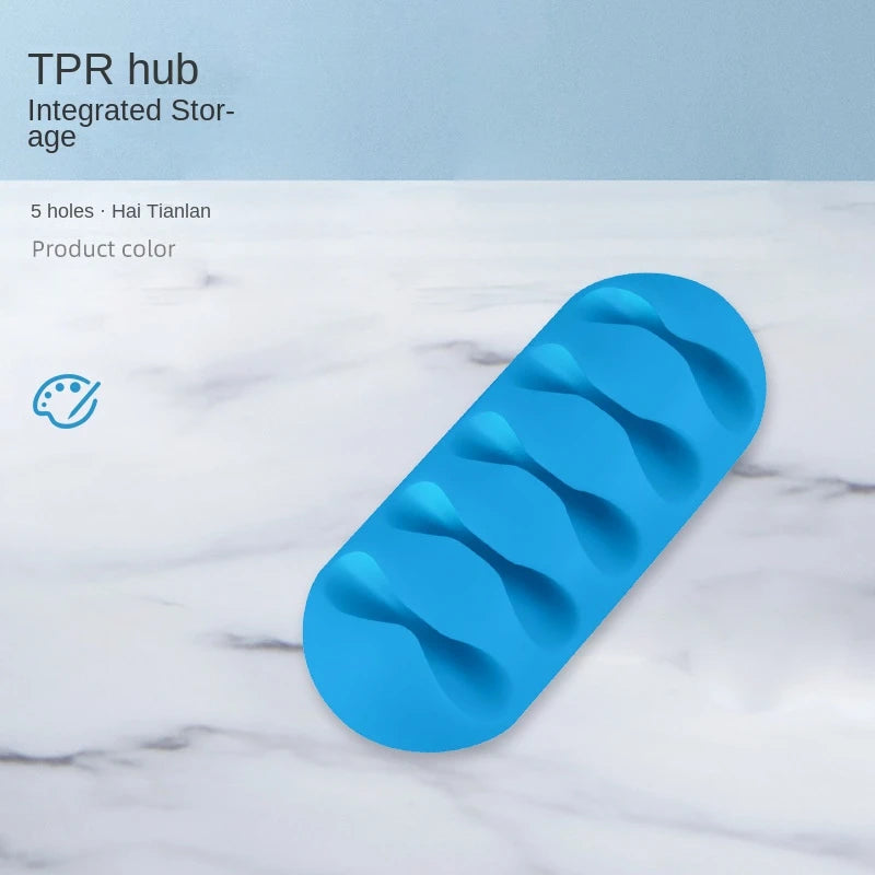 Cable Clips Cord Organizers Holder Adhesive Silicone Desk Winder Cable Holder Desktop Wire Wrapped Office Accessories gift