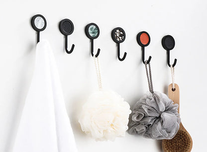 Gold Robe Hook Space Aluminum Wall Mounted Adhesive Hat Key Hooks Coat Towel Holder Home Decor For Kitchen Bathroom Hardware