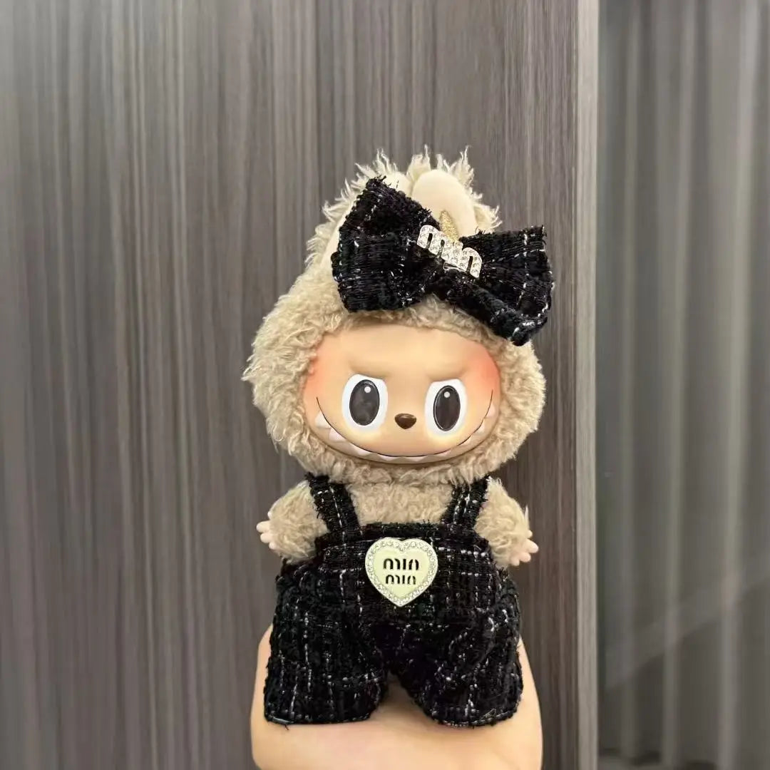 Labubu Doll Costume Set 15-17cm Cartoon Cute Dressing Up, Climbing Clothes Skirt Labubu Costume Accessories Replacement Props