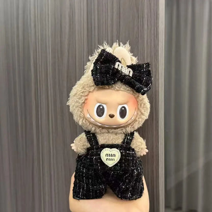 Labubu Doll Costume Set 15-17cm Cartoon Cute Dressing Up, Climbing Clothes Skirt Labubu Costume Accessories Replacement Props