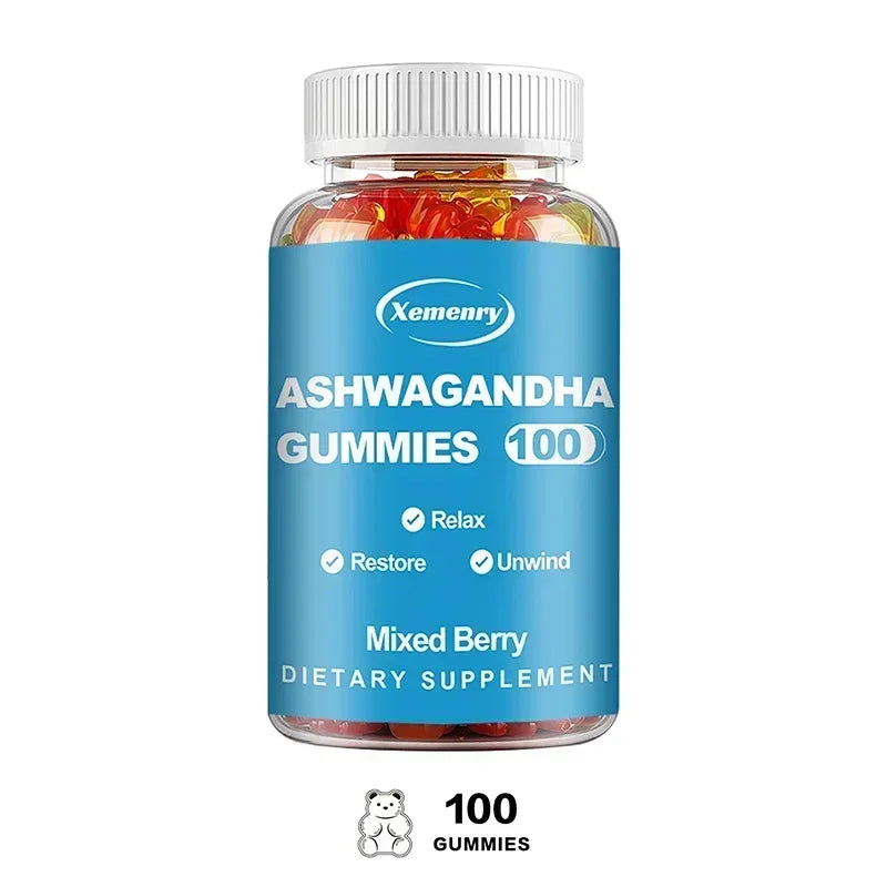 Ashwagandha Gummies - Improve Energy, Keep Youthful, Reduce Food Cravings, Regulate Thyroid Hormone Levels