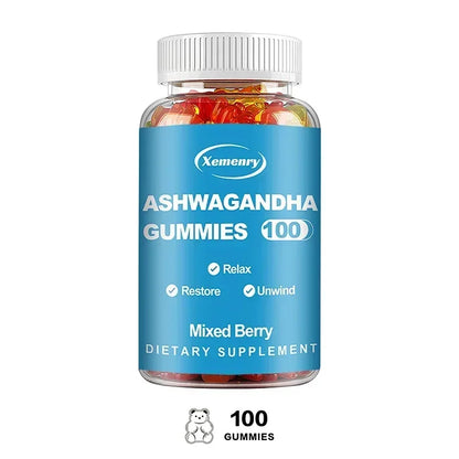 Ashwagandha Gummies - Improve Energy, Keep Youthful, Reduce Food Cravings, Regulate Thyroid Hormone Levels