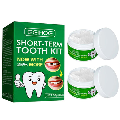 Teeth Solid Glue Resin Tooth Solid Gel with 3 Dental Tools Teeth Replacement Kit Disposable for Fix The Missing Broken Tooth