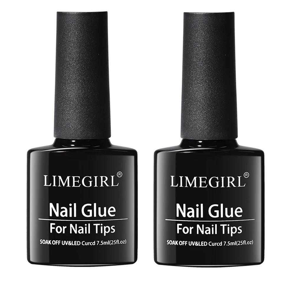 LIMEGIRL 7.5ml Nail Tips Glue Gel UV Glue for False Nails Acrylic Sticking Adhesive Manicure Multi-function Strong Nail UV Glue