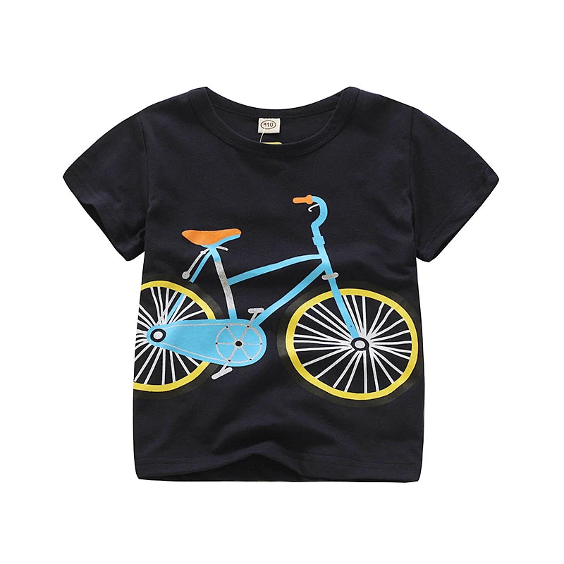 Baby Boy T-Shirts For Children Clothing Summer Clothes Boys Short Sleeve Shirt Print Cotton Kids Tee Shirt Tops