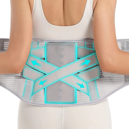 Back Brace for Men and Women,Lumbar Brace for Lower Back Pain Relief,Breathable Waist Lumbar Back Support Belt for Back Pain