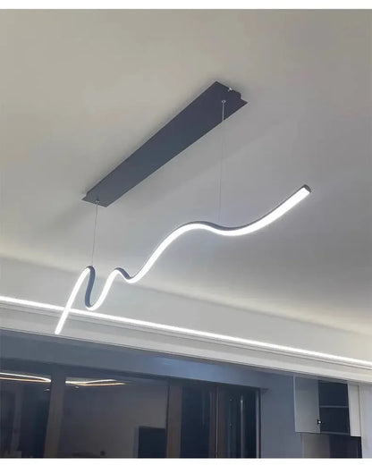 Dining Room Lamp Chandelier Light Luxury Lamps Modern Minimalist Dining Room Dining Table Bar Nordic Minimalist Strip 2025 New